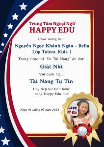 CUỘC THI BÉ TÀI NĂNG 2024 TẠI HAPPY EDU