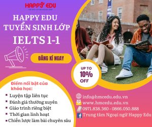 TUYỂN SINH LỚP IELTS 1-1