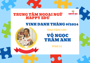 CHÚC MỪNG CÁC BẠN HỌC VIÊN XUẤT SẮC NHẤT THÁNG 9