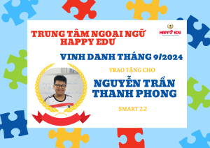 CHÚC MỪNG CÁC BẠN HỌC VIÊN XUẤT SẮC NHẤT THÁNG 9